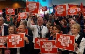 Trabalhadores britânicos organizam-se contra a lei anti-greves dos Conservadores