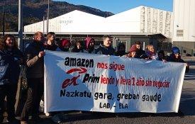 Primeiro dia de greve na Amazon de Trapagaran com adesão quase total