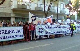 Técnicos de diagnóstico e terapêutica em protesto
