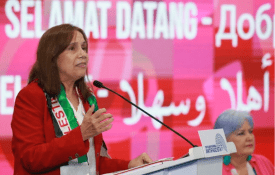 Causa da Palestina presente no Fórum Parlamentar Antifascista