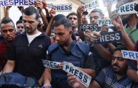 Forças israelitas de ocupação mataram 193 jornalistas em Gaza em 14 meses