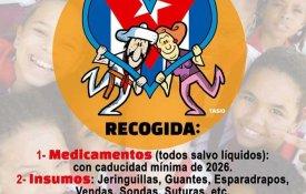 Solidariedade e material de saúde de Bilbau para Cuba