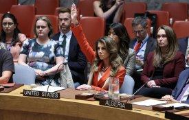 EUA vetam resolução que exige cessar-fogo e libertação dos reféns
