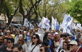 Milhares de professores manifestaram-se nas ruas de Lisboa