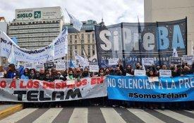 Trabalhadores da agência argentina Télam continuam em luta