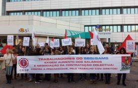 Greve histórica no SAMS em defesa da contratação colectiva
