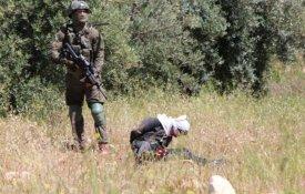 Soldados israelitas dispararam sobre um adolescente palestiniano algemado e vendado