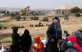 Israelitas arrasam aldeia palestiniana no deserto do Negev pela 177.ª vez