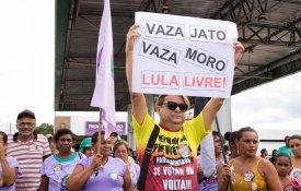 Protesto em Lisboa nos 500 dias da prisão política de Lula da Silva