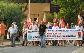 Trabalhadores da hotelaria manifestaram-se nas ruas de Vilamoura