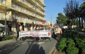 Protesto contra a repressão patronal em Vilamoura