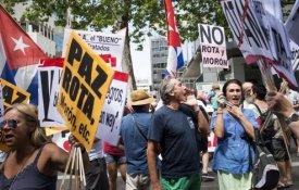Centenas manifestaram-se em Madrid contra o presidente norte-americano