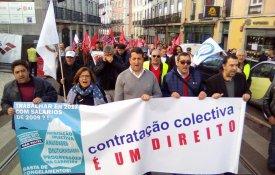 Trabalhadores reafirmam a exigência de desbloqueamento da contratação colectiva