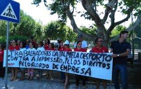 Trabalhadores da Palmela Desporto protestam e marcam greve