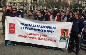 Trabalhadores da Thyssenkrupp Elevadores em greve a 7 de Dezembro