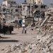 Palestina devastação Faixa de Gaza bombardeamentos Israel