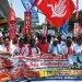 Manifestação Índia Hyderabad eleições PCI(M) extrema-direita