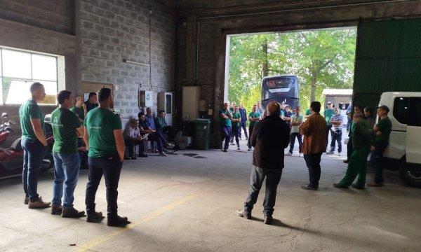 <p>Continuam os preparativos para a greve geral contra o pacote laboral. O Sindicato Nacional dos Trabalhadores da Administração Local e Regional, Empresas Públicas, Concessionárias e Afins (STAL/CGTP-IN) reuniu em plenários os trabalhadores dos estaleiros da Câmara Municipal de Amarante e, em unidade, foi decicida a paralização no próximo dia 3 de Junho. 25 de Maio de 2026</p>
