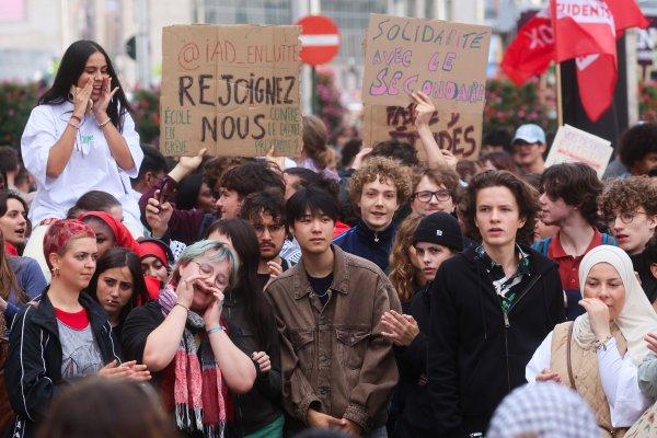 <p>Os estudantes belgas voltaram às ruas para protestar contra as reformas no Ensino Superior e o aumento das propinas anunciados pela ministra da Educação.&nbsp;</p><p>Bruxelas, 16 de Setembro de 2026</p>