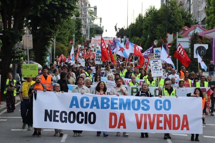Galiza Vigo habitação manifestação