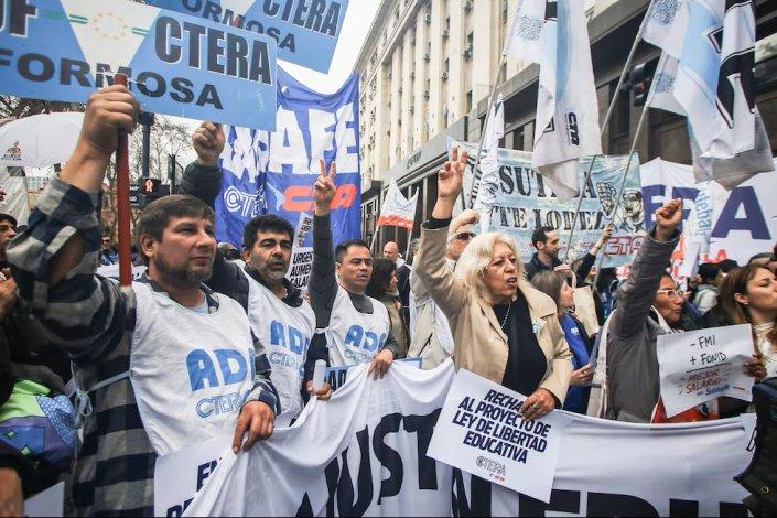 Argentina educação greve docentes professores salários