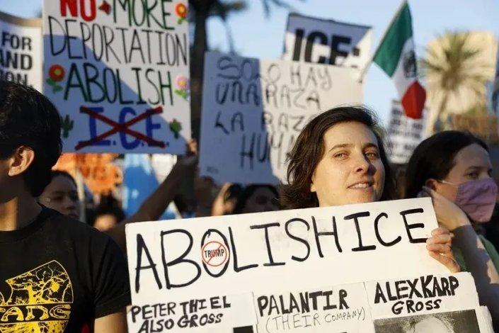 EUA ICE detenções manifestação
