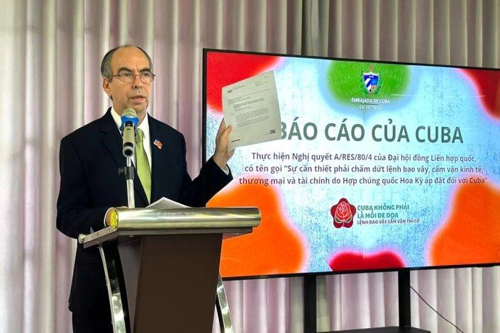 Cuba bloqueio diplomacia Hanói Vietname 