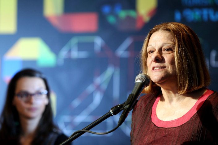 Hélia Correia intervém na abertura da 14.ª edição das Correntes d'Escritas, na Póvoa de Varzim (2013). Foto de arquivo. 