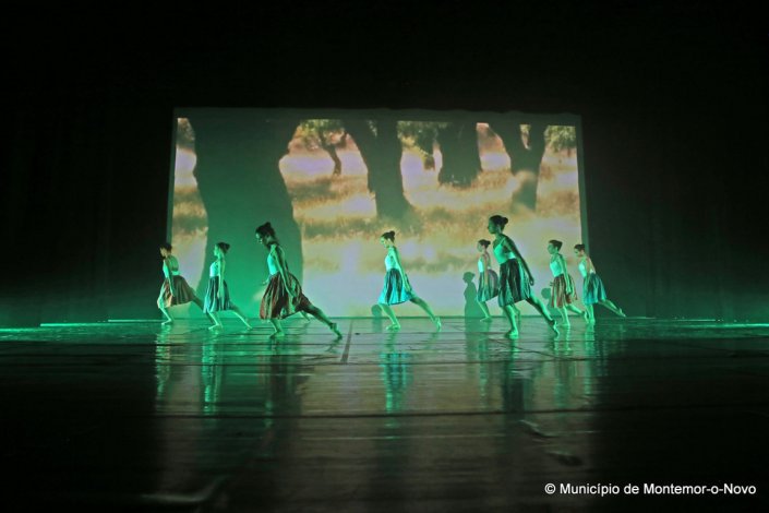 Actuação dos alunos da Escola Municipal de Ballett de Montemor-o-Novo no Cine-teatro Curvo Semedo, em Montemor-o-Novo, a 6 de Julho de 2019.