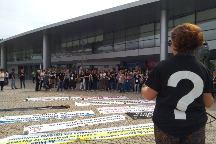 Ouviram-se intervenções de vários investigadores sobre a situação vivida no sector, Centro de Congressos de Lisboa, 9 de Julho de 2019