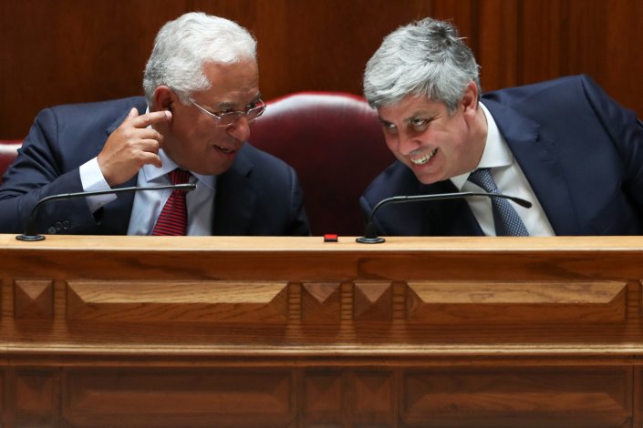 Primeiro-ministro e Ministro das Finanças no debate do Estado da Nação. 10 de Julho de 2019, Assembleia da República.