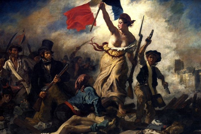 «A liberdade guiando o povo», do artista francês Eugène Delacroix 