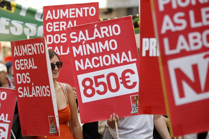 Manifestação da CGTP-IN contra as normas gravosas da legislação laboral. Lisboa, 10 de Julho de 2019