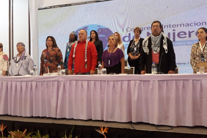 Mais de 700 delegadas participaram nos trabalhos do Primeiro Congresso Internacional de Mulheres, em Caracas 