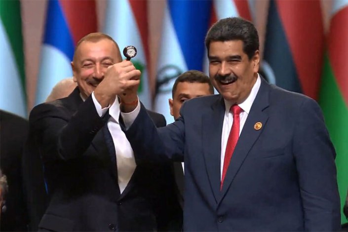 Ilham Aliyev e Nicolás Maduro