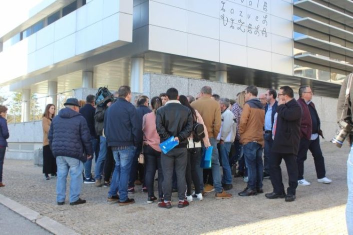 Concentração de trabalhadores da Eureka. Vizela, 18 de Fevereiro de 2020