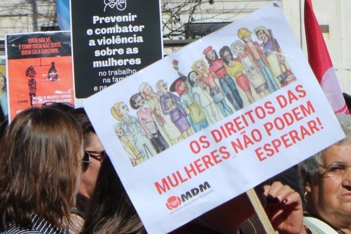 A manifestação promovida pelo MDM neste dia 8 de Março assume um cunho fortemente reivindicativo 