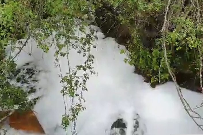 Aspecto da Ribeira da Pantanha aquando da denúncia