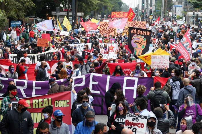 Torcidas, movimentos sociais e personalidades públicas voltaram a unir-se em São Paulo contra o racismo, o fascismo e o governo de Jair Bolsonaro