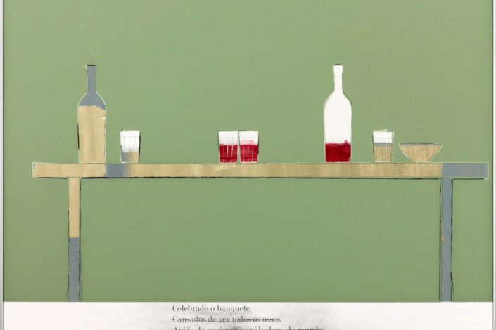 «O lugar da derrota», de João Louro, 1170x911cm. Exposição coletiva «Fuck Art, Let’s Eat», no Museu Municipal Amadeo de Souza-Cardoso (Amarante), até 30 de agosto