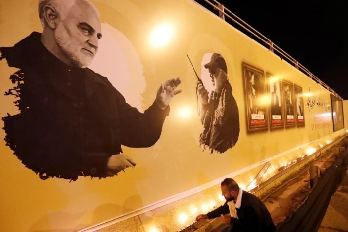 Homenagem em Bagdade, capital do Iraque