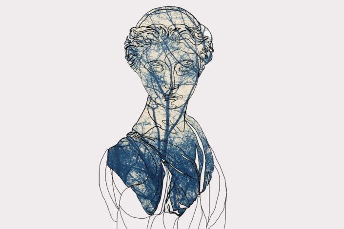 Cartaz para assinalar a celebração do Dia Mundial do Teatro, em Setúbal. Março de 2021