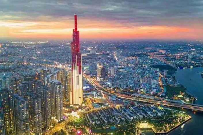 Vista da Cidade de Ho Chi Minh 