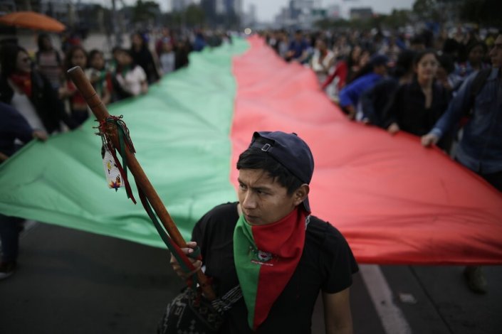 A minga indígena diz «não » ao governo de Iván Duque (imagem de arquivo)