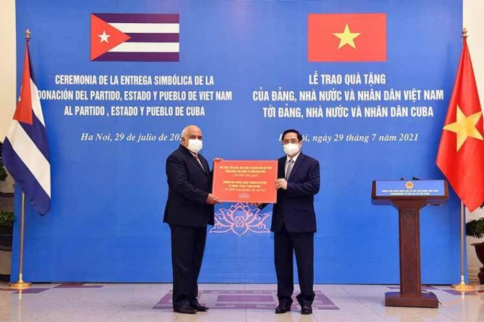 O Vietname continua a ajudar Cuba a enfrentar a dureza do bloqueio imposto por Washington e as dificuldades resultantes da pandemia