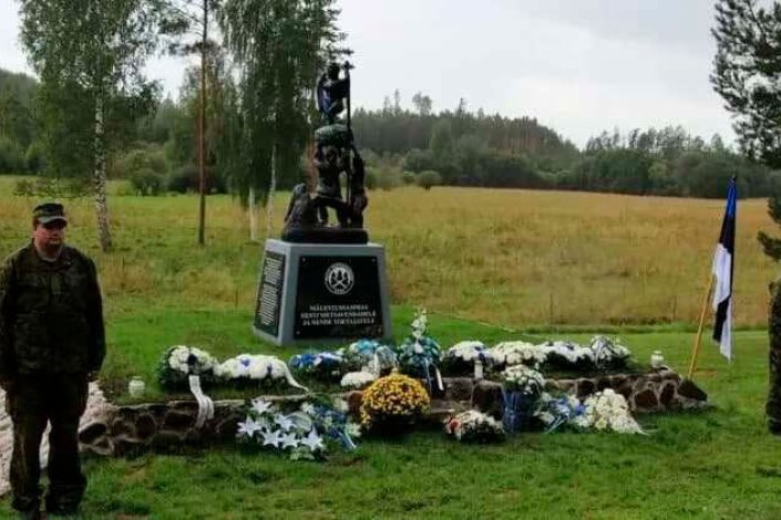 Inauguração de um monumento fascista na Estónia, há poucos dias