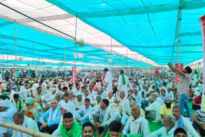 Dezenas de milhares de agricultores participaram na «Kisan Mahapanchayat», no estado de Uttar Pradesh, contra as leis danosas contra o sector