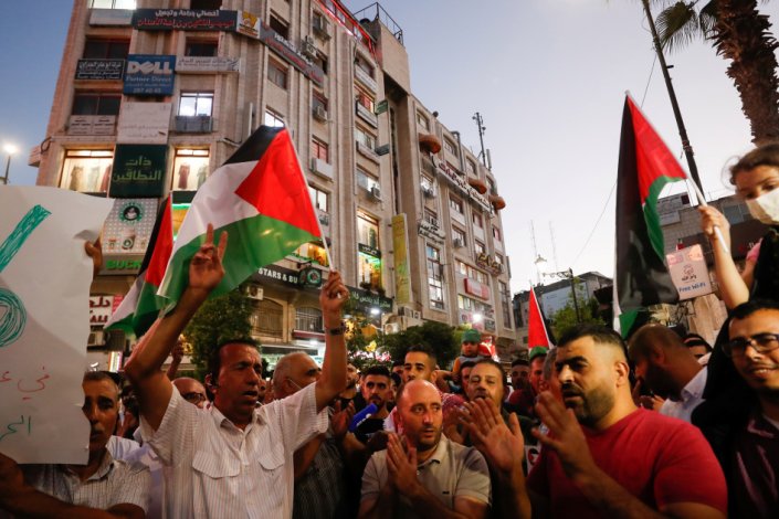 Manifestação solidária com «os seis de Gilboa»