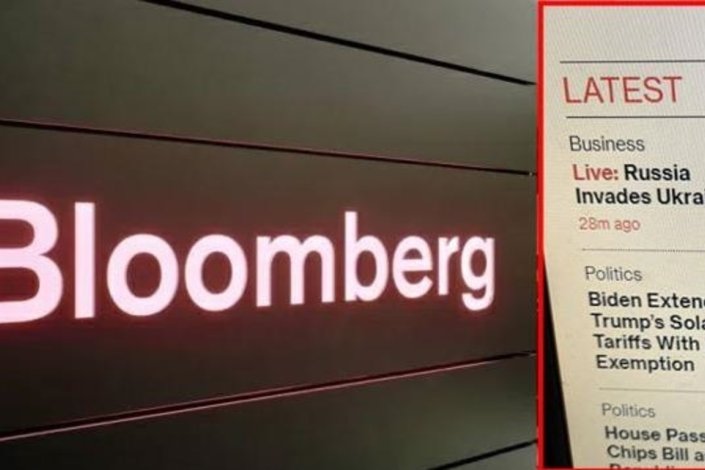 «Últimas: Rússia invade a Ucrânia». O título esteve na primeira página da agência de notícias norte-americana Bloomberg, a 4 de Fevereiro de 2022. Foi depois retirado da página e a agência apresentou um pedido de desculpas aos leitores