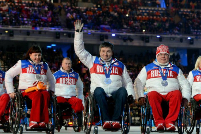 Equipa russa nos Jogos Paralímpicos de 2018 em Sochi